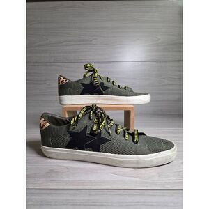 Vintage Havana Nikki-9 Wild Green Glitter Star Sneakers - Size 9